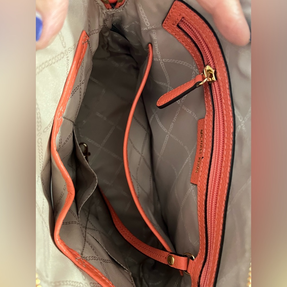 Michael Kors Grapefruit/Coral, Medium Dome Satchel, $85, used once